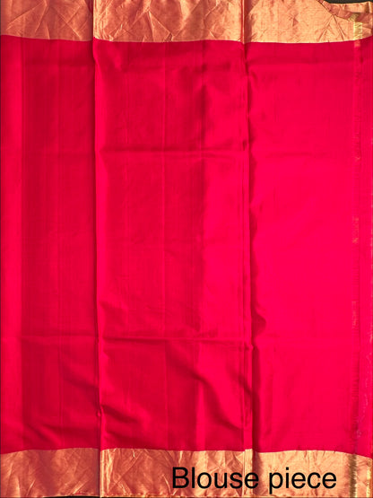 Coral-Rani Tiruchirapalli Pure Soft Silk Saree