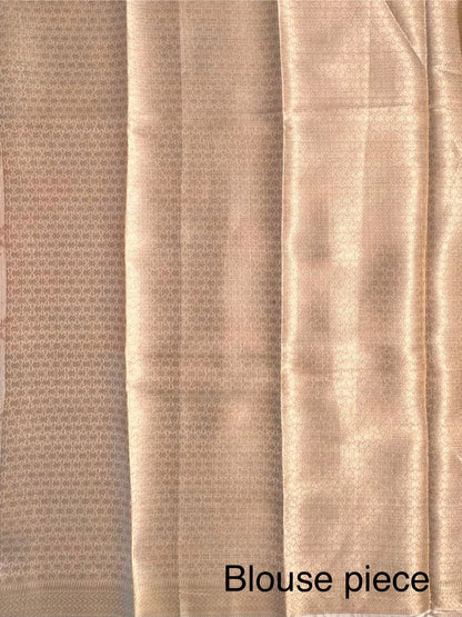 Beige Arvita Kota Doria Fancy Cotton Saree