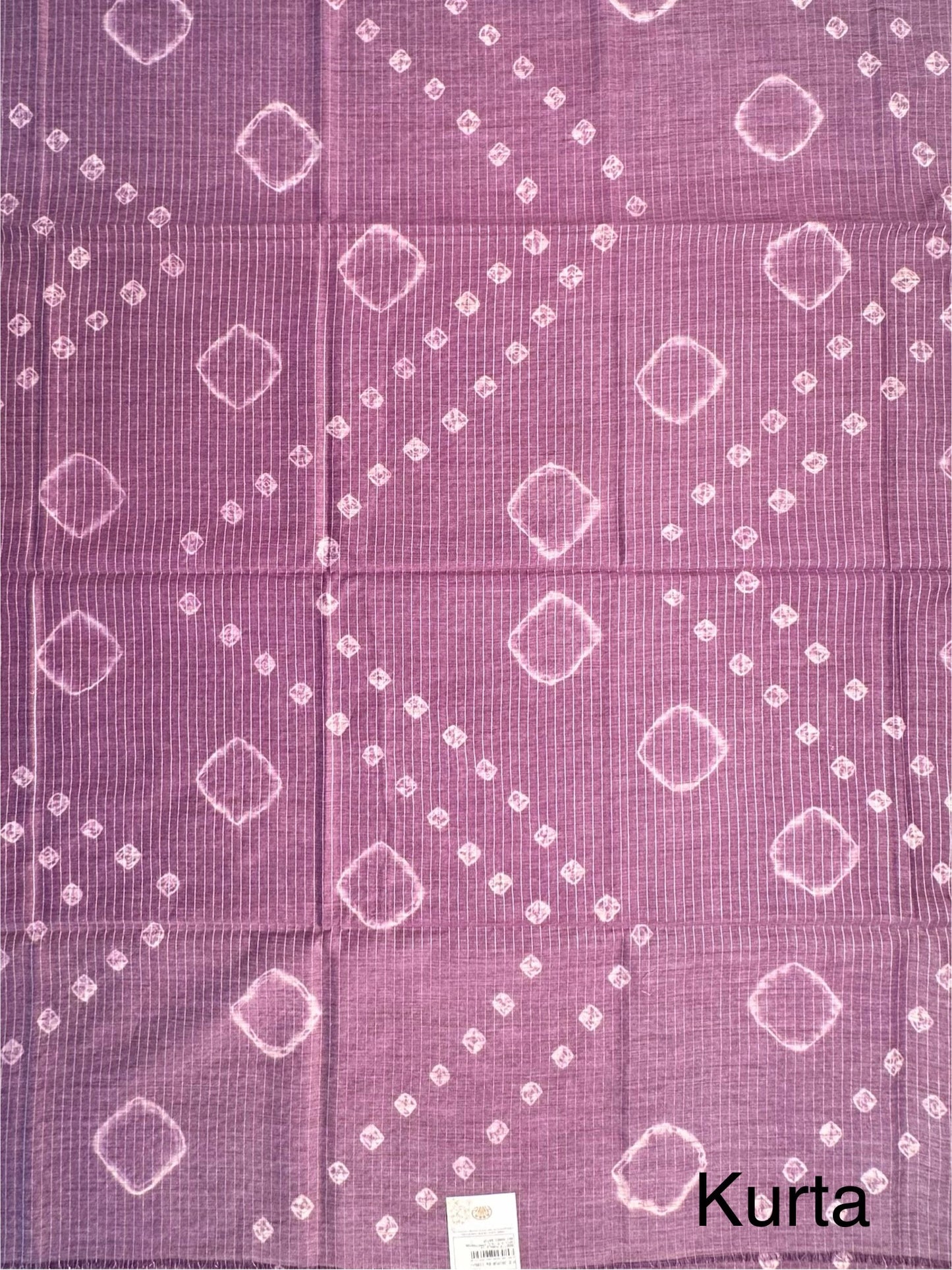 Purple Kumari Art Cotton 3-Piece Suit