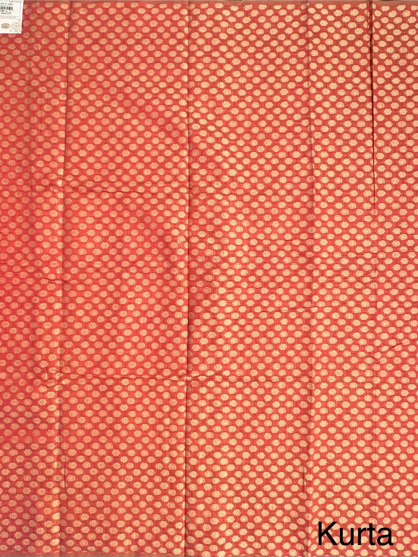 Rust Jacquard 3-piece Unstitched Cotton Suit