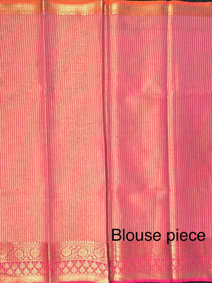 Pink Kirat Tissue Saree