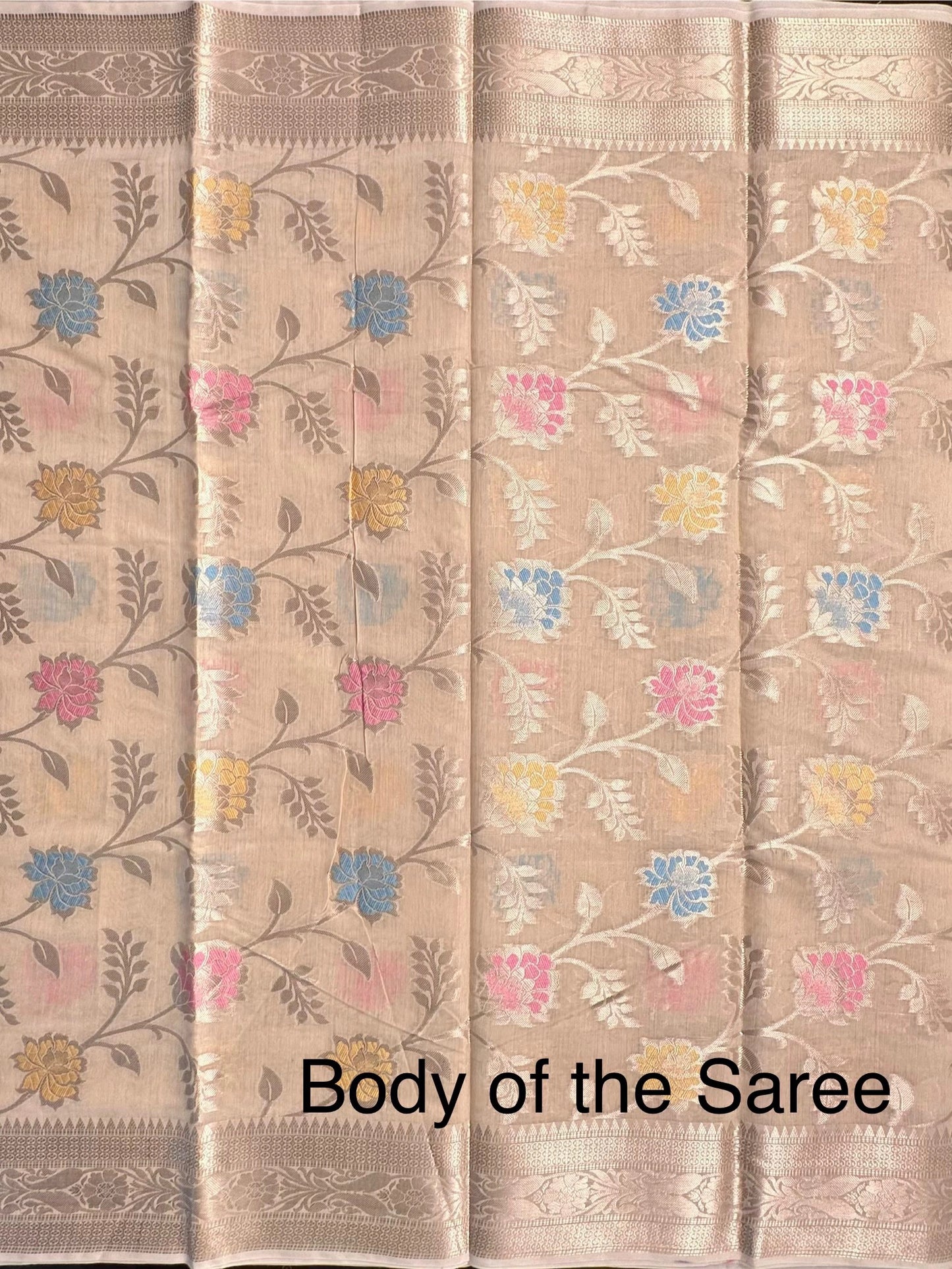 Beige Tarini Fancy Chanderi Saree