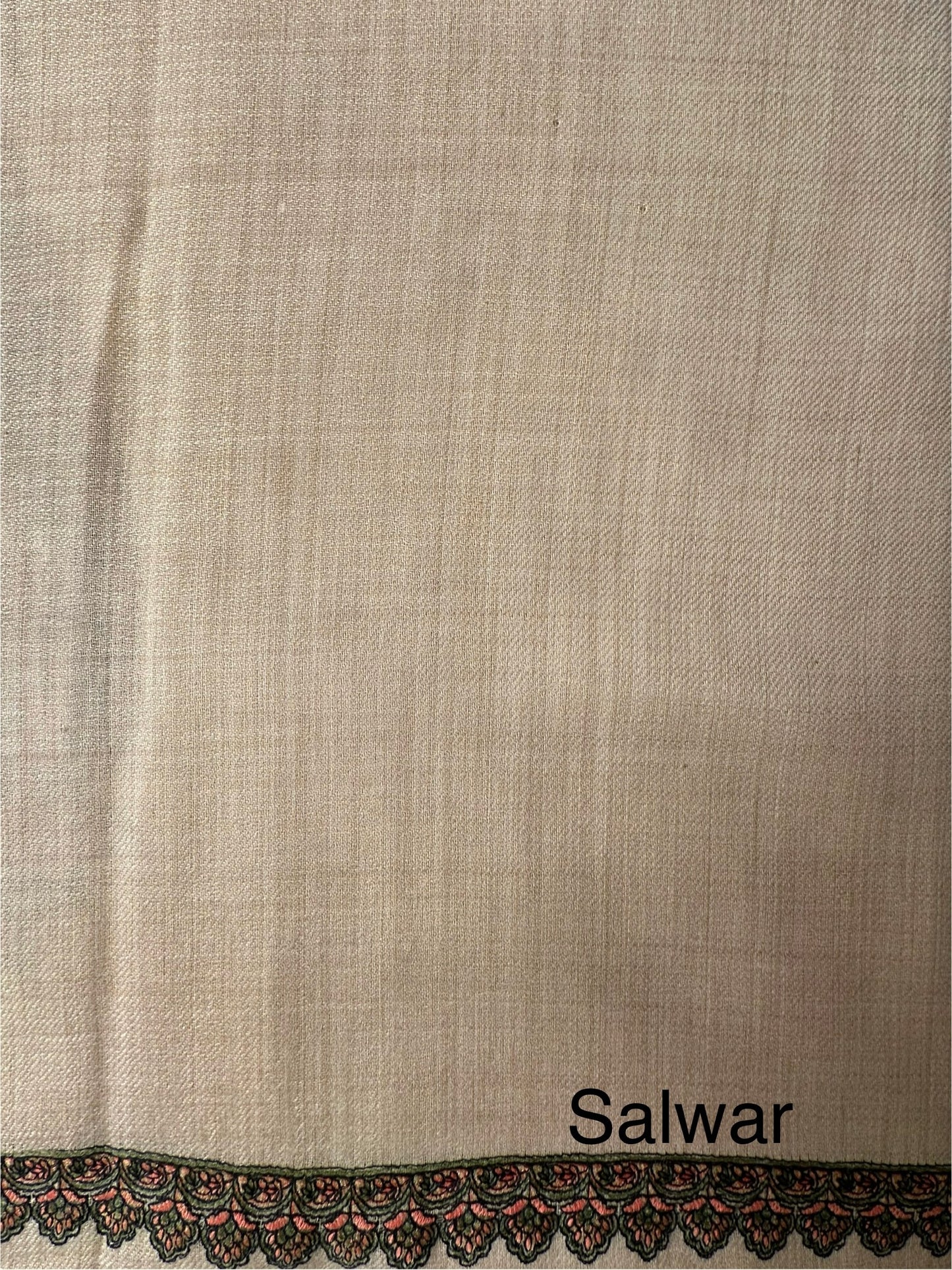 Cream Woolen 3-Piece Suit