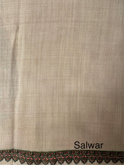 Cream Woolen 3-Piece Suit