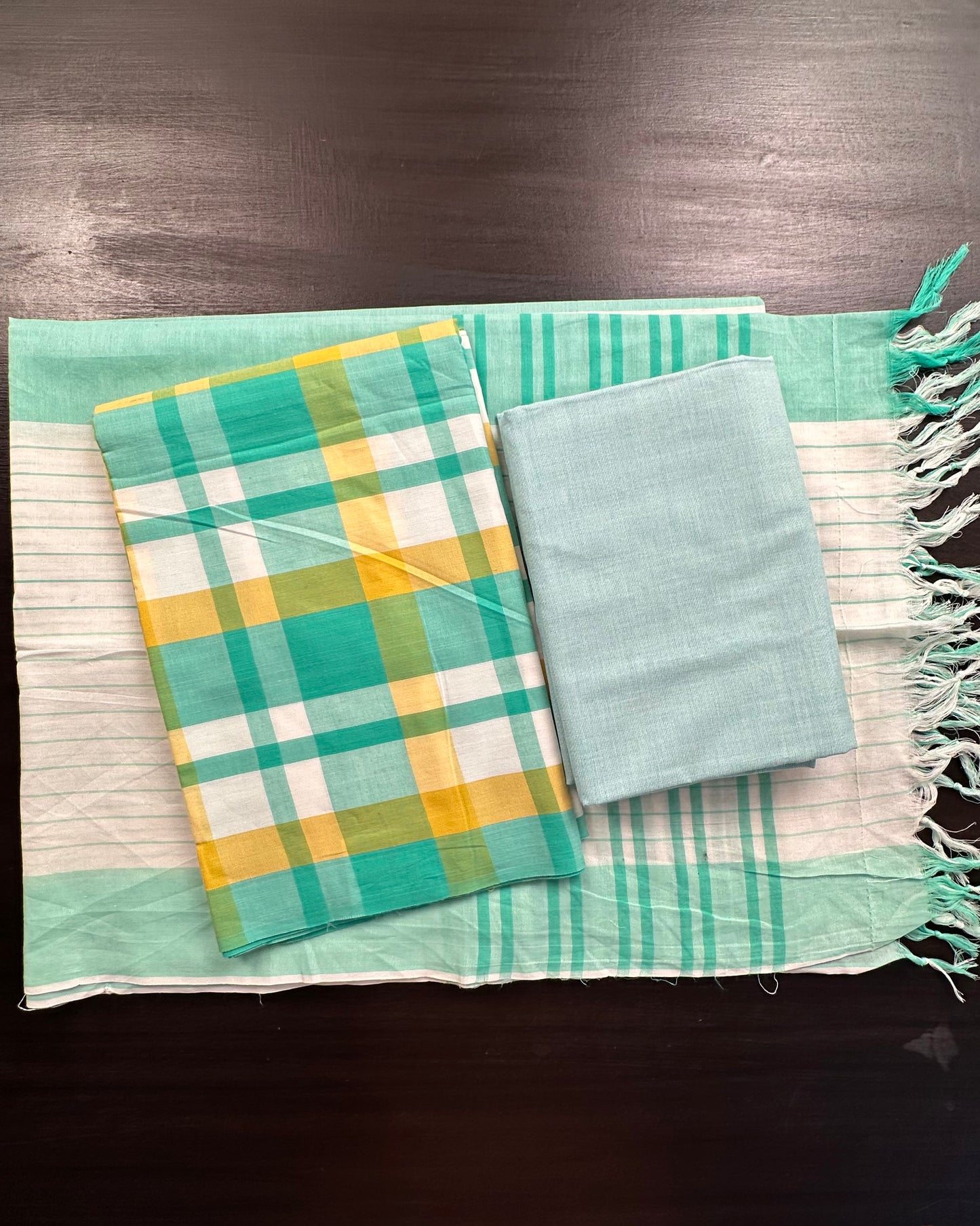 Checkered South Cotton Suit