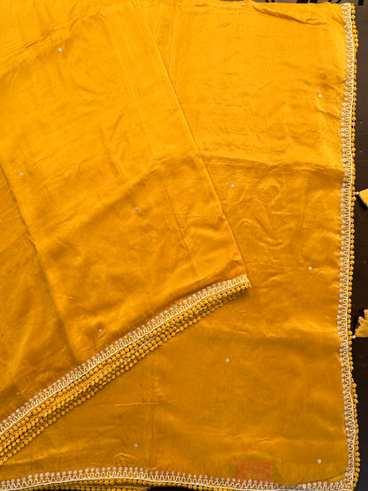 Crepe Saree with Designer Blouse