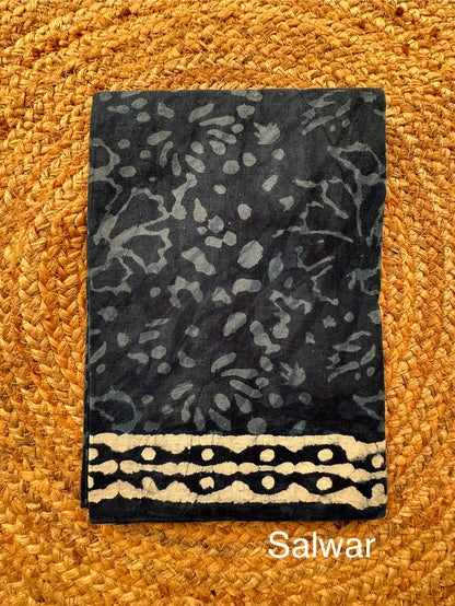 Indigo Pure Cotton Suit