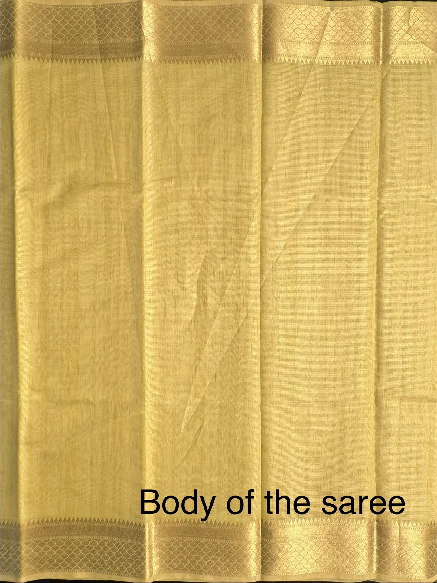 Mustard Ananya Tissue Saree