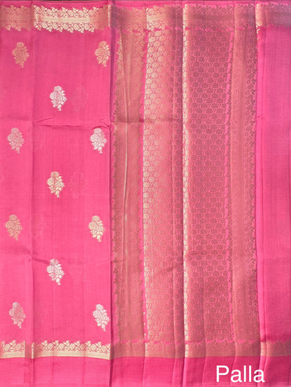 Pink Vishakha Pure Silk Saree