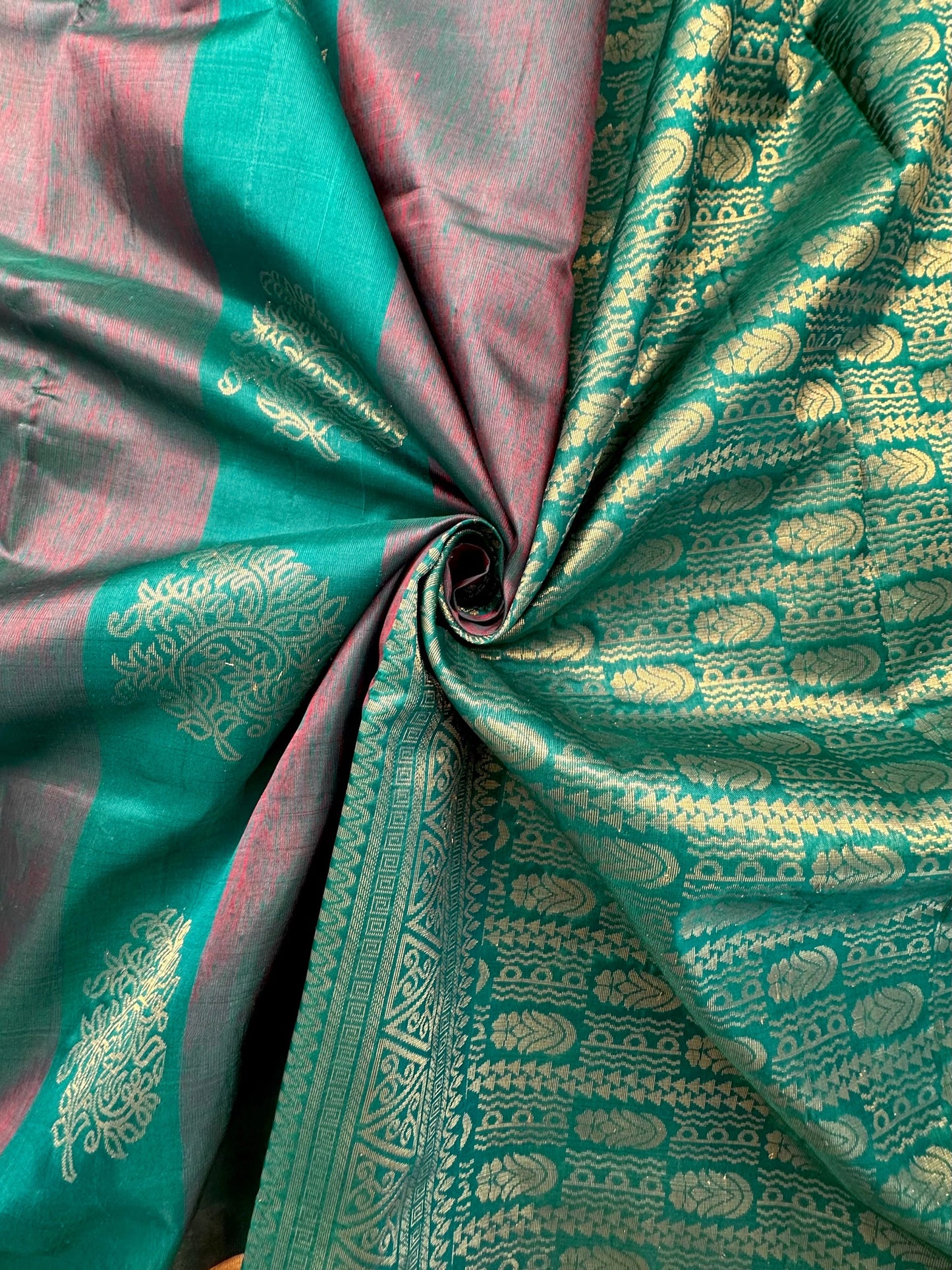 Rama Green Tiruchirapalli Pure Soft Silk Saree