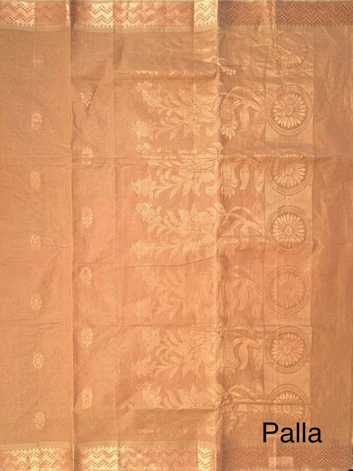 Beige Kovai Pure Cotton Saree