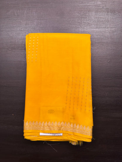 Yellow Handloom Pure Soft Silk Saree