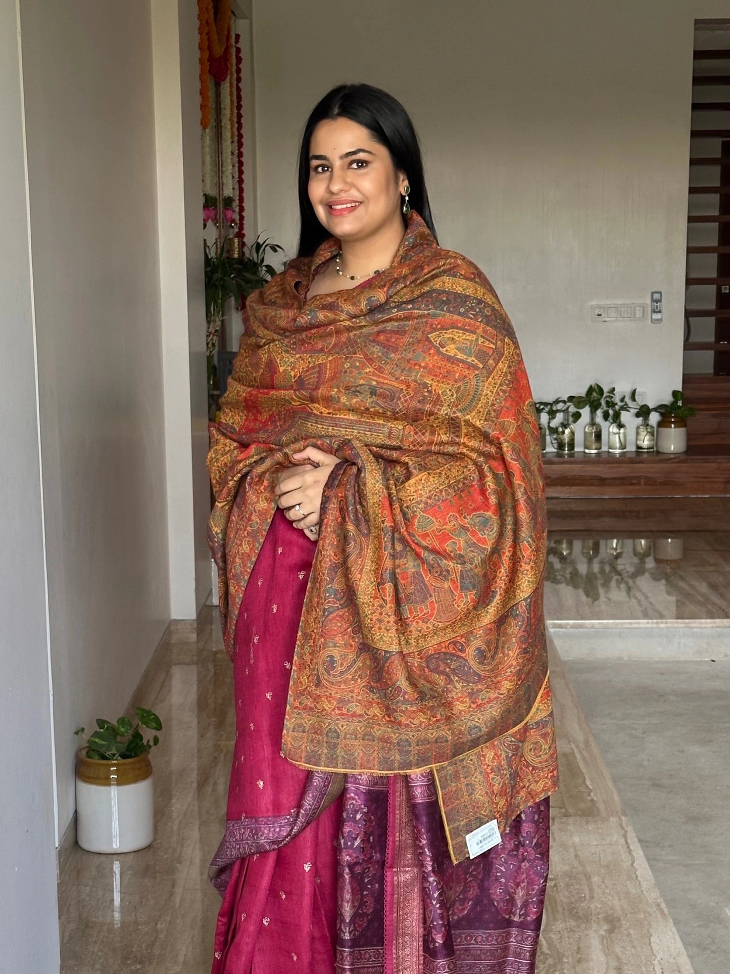 Mustard Woolen Shawl