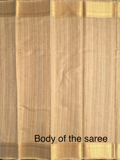 Beige Ananya Tissue Saree