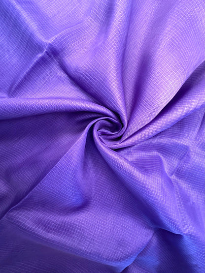 Shaded Violet Pure Kota Doria Silk Saree
