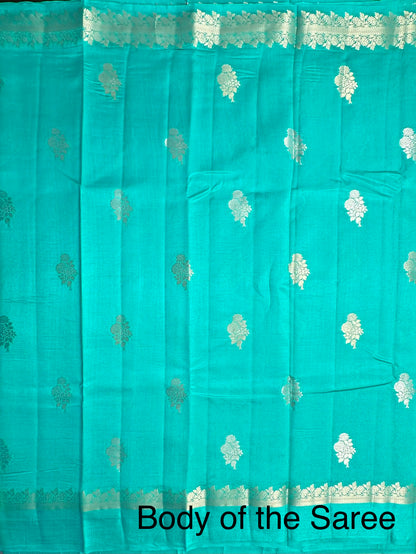 Sea Green Vishakha Pure Silk Saree