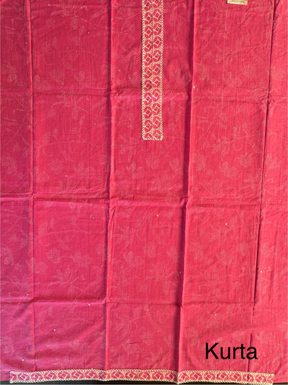 Jaipuri Necktie Cotton 3-Piece Suit