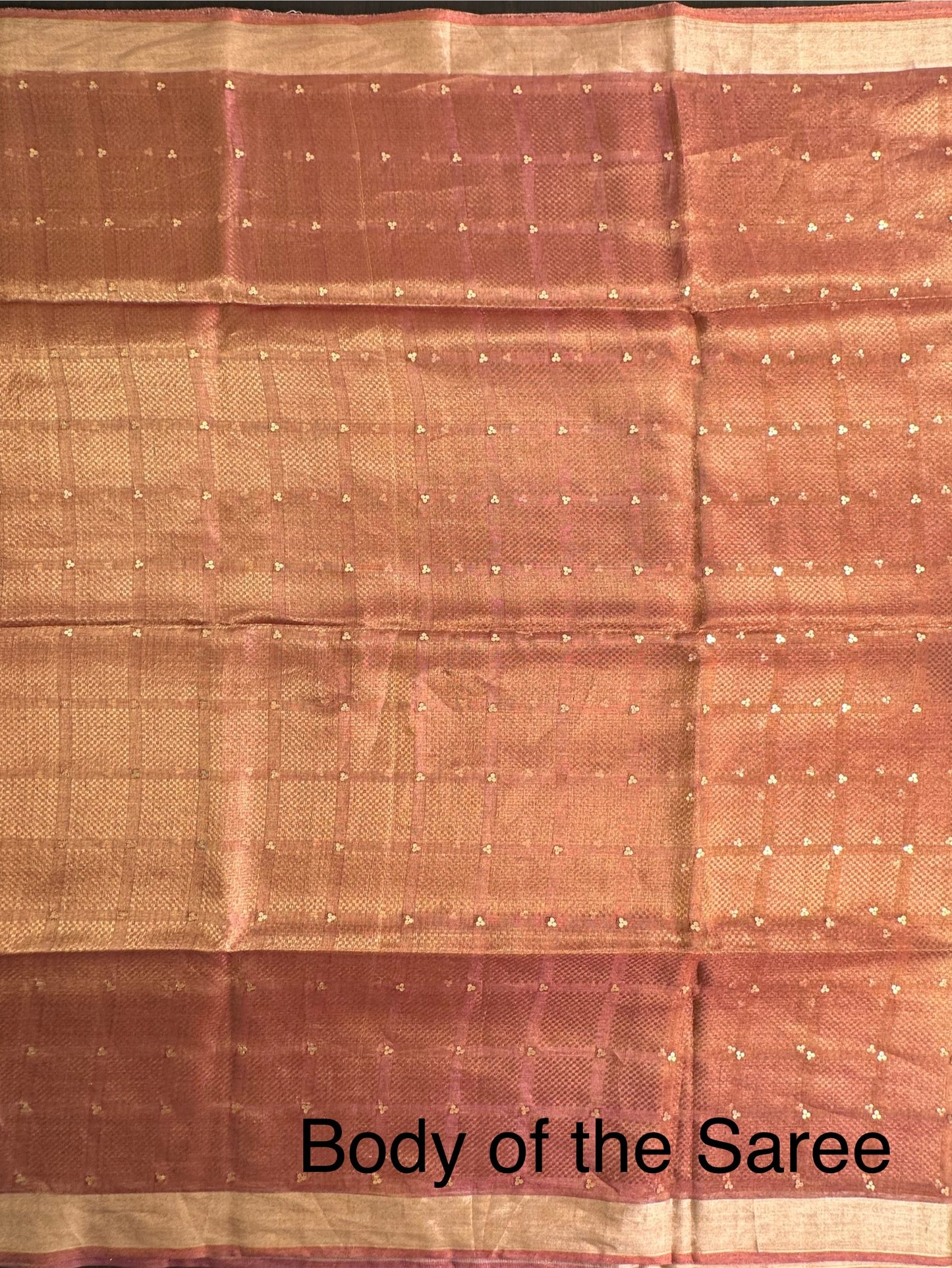 Purple Emboss Pure Tissue Silk Saree