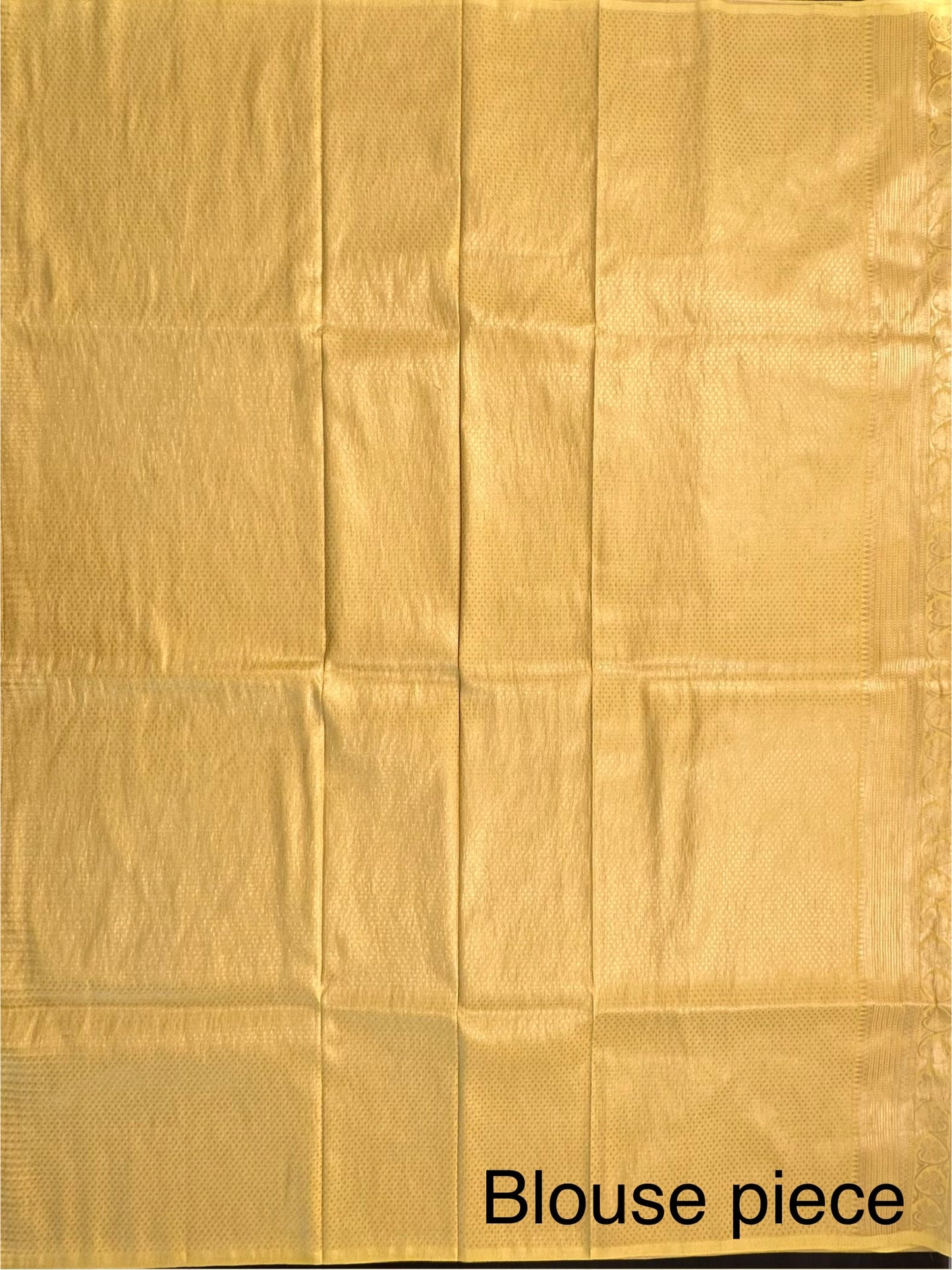 Yellow Jamawar Art Silk Saree