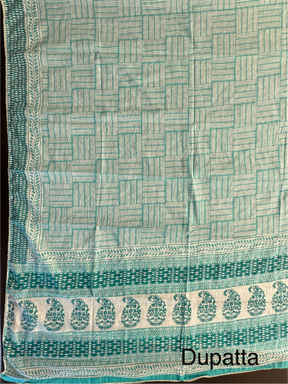 Jaipuri Necktie Cotton 3-Piece Suit