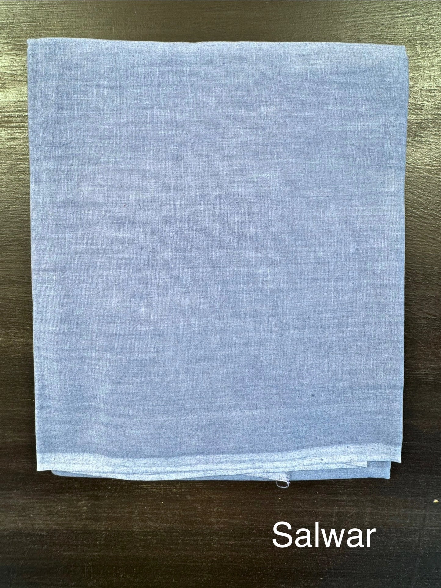 Blue Jute Cotton 3-Piece Suit