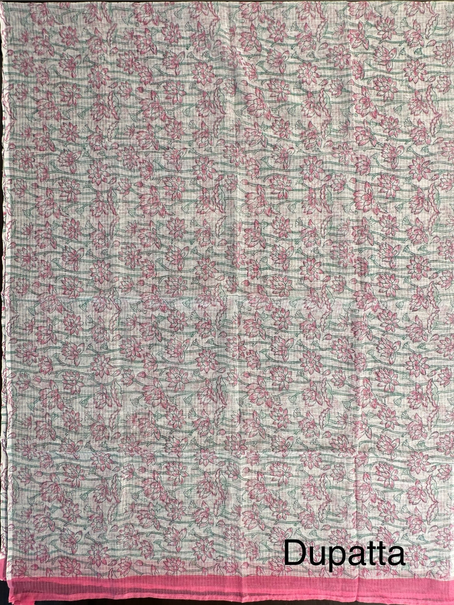 Sea Green Printed Pure Cotton Suit
