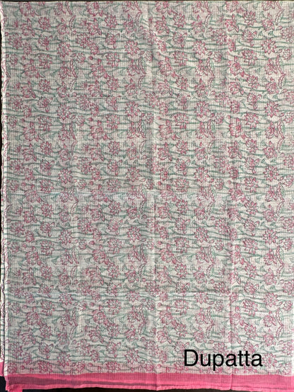 Sea Green Printed Pure Cotton Suit