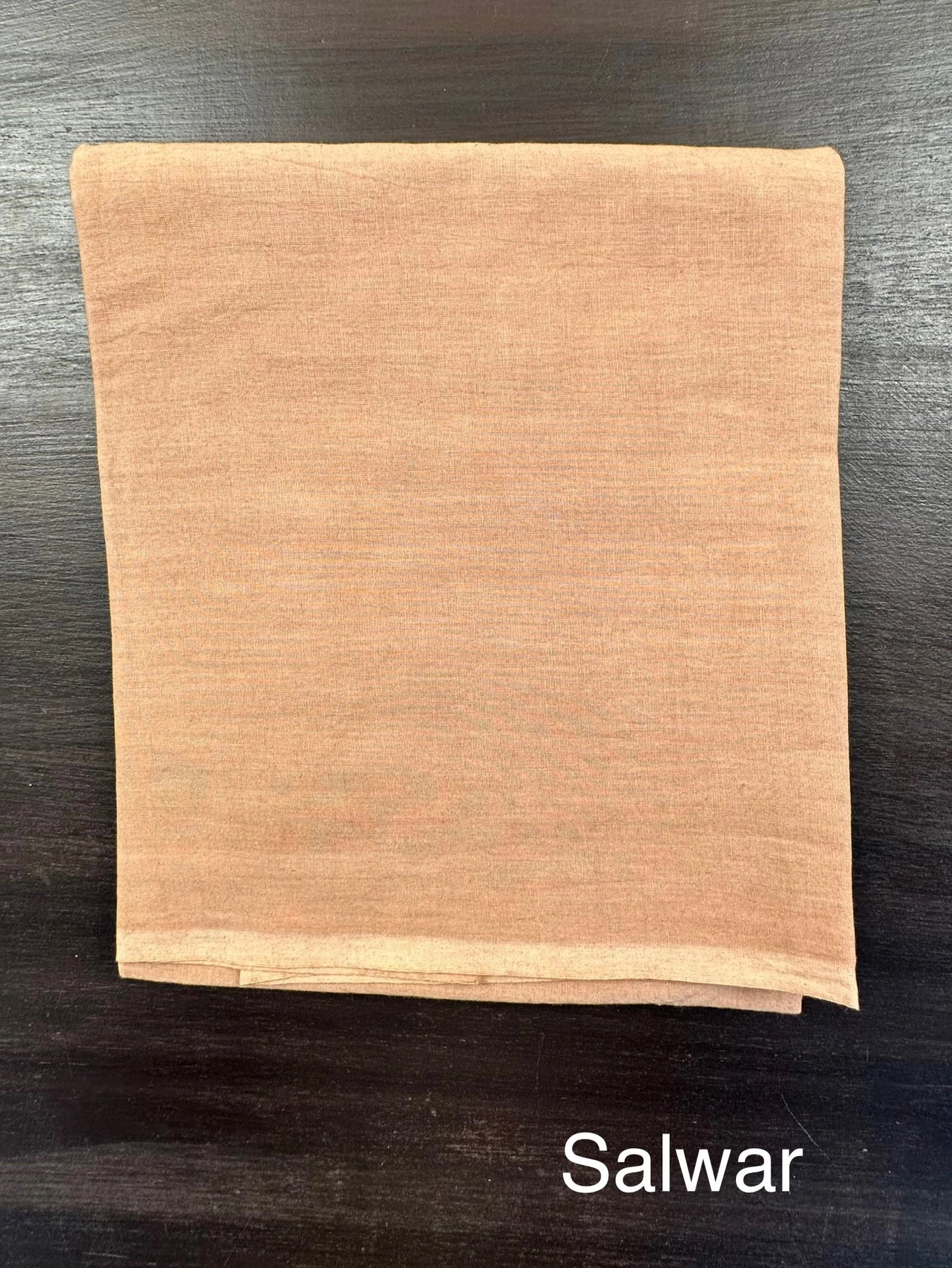 Beige Jute Cotton 3-Piece Unstitched Suit