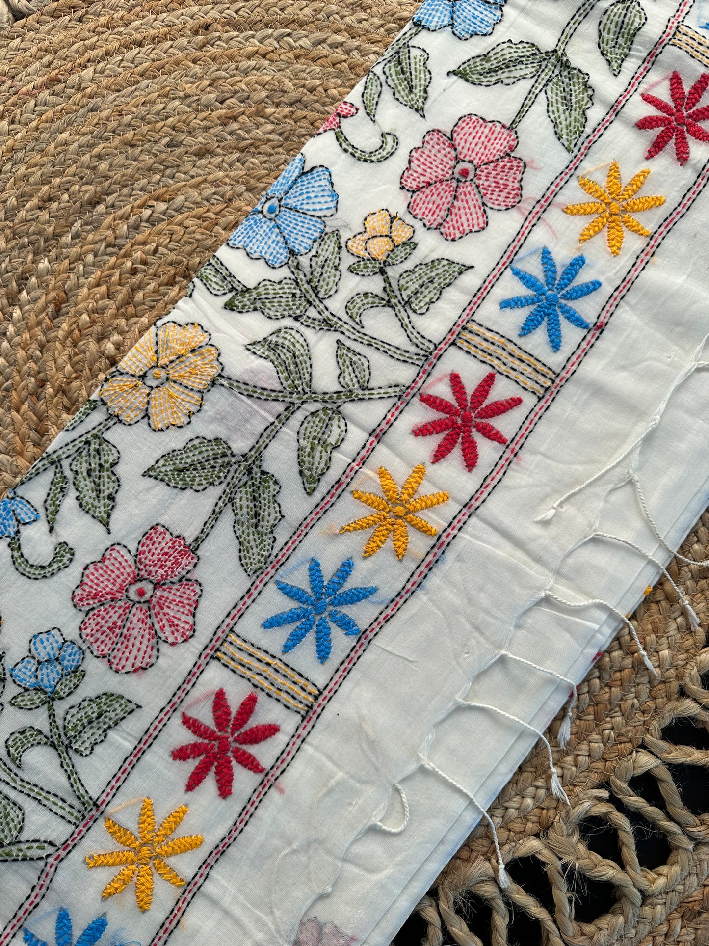 Kaantha Embroidery Cotton Saree