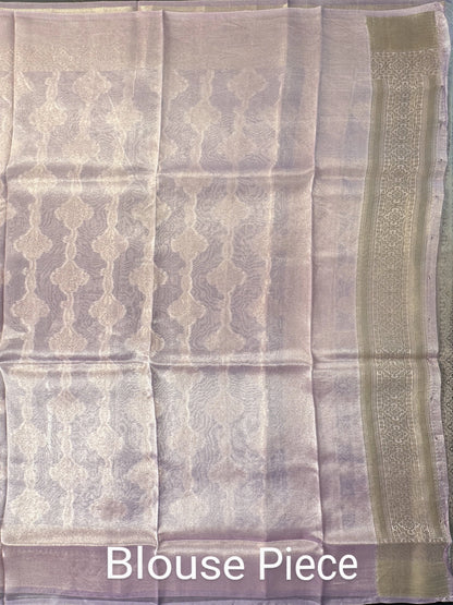 Purple Tissue Silk Saree