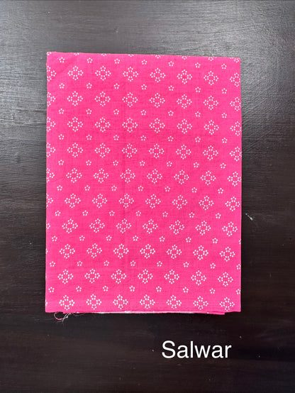 Pink Jaipuri Necktie Cotton 3-Piece Suit