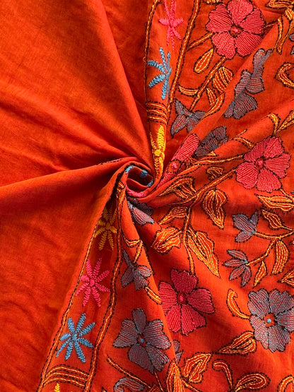 Kaantha Embroidery Cotton Saree