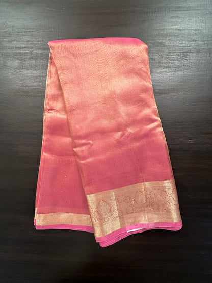 Pink Pure Tissue Saree