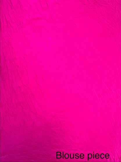 Rani-Pink Leheriya Pure Georgette Saree