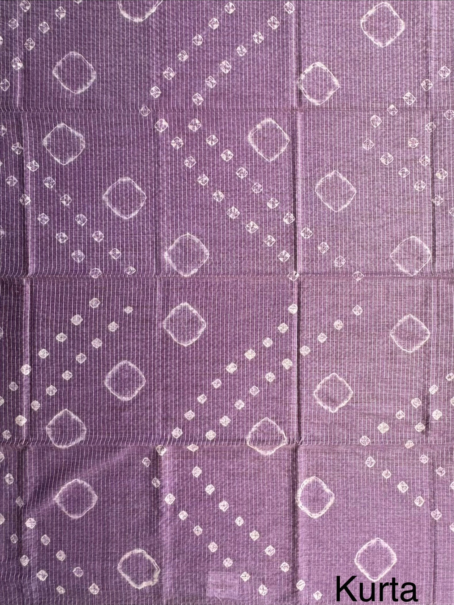 Purple Kumari Art Cotton 3-Piece Suit