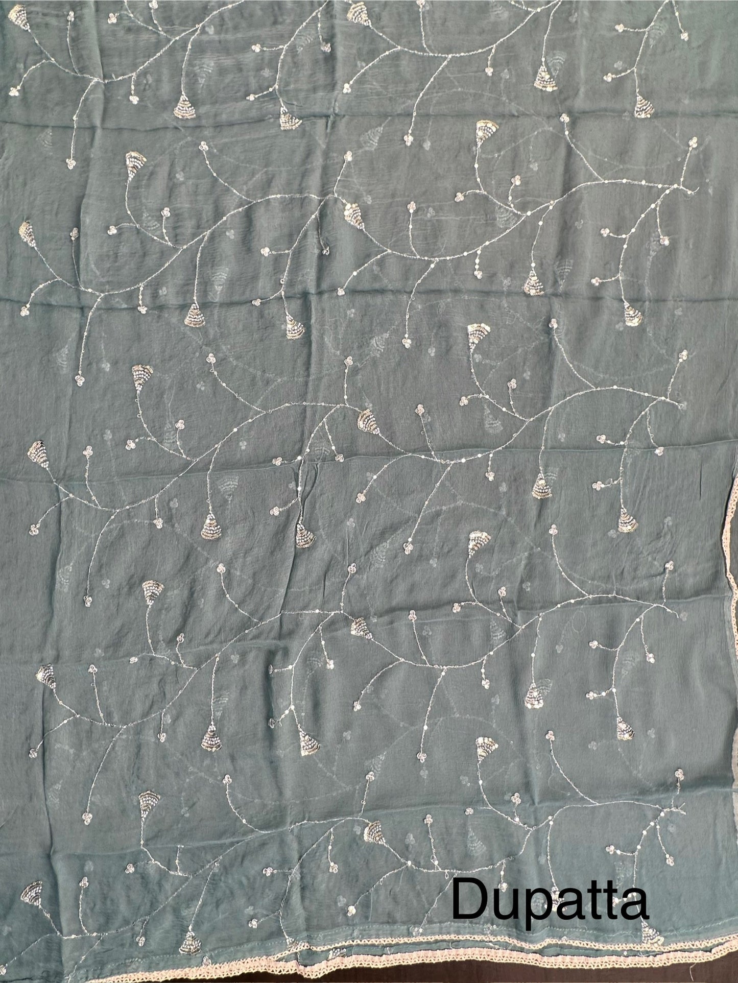 Sea Green Pure Cotton 3-Piece Suit