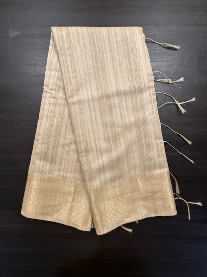 Beige Ananya Tissue Saree