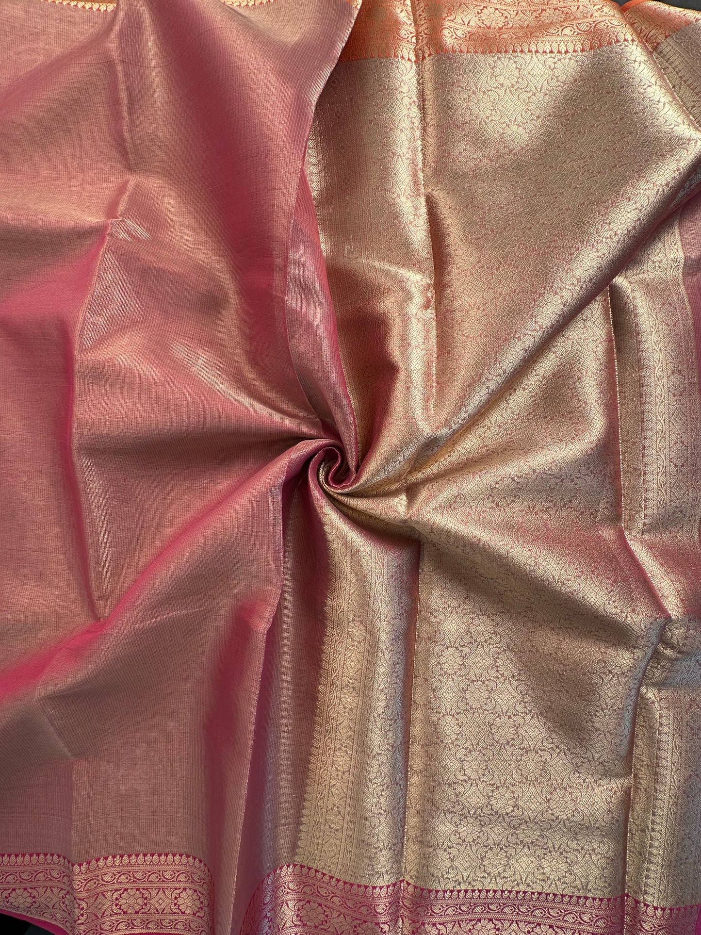 Dusky Pink Amrit Tissue Saree