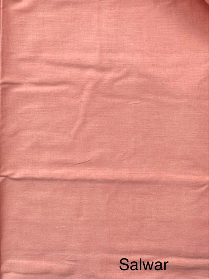 Peach Handloom Chanderi Suit