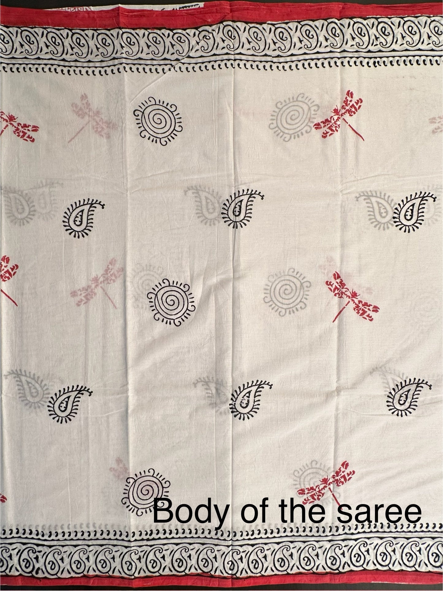 White Pure Cotton Saree