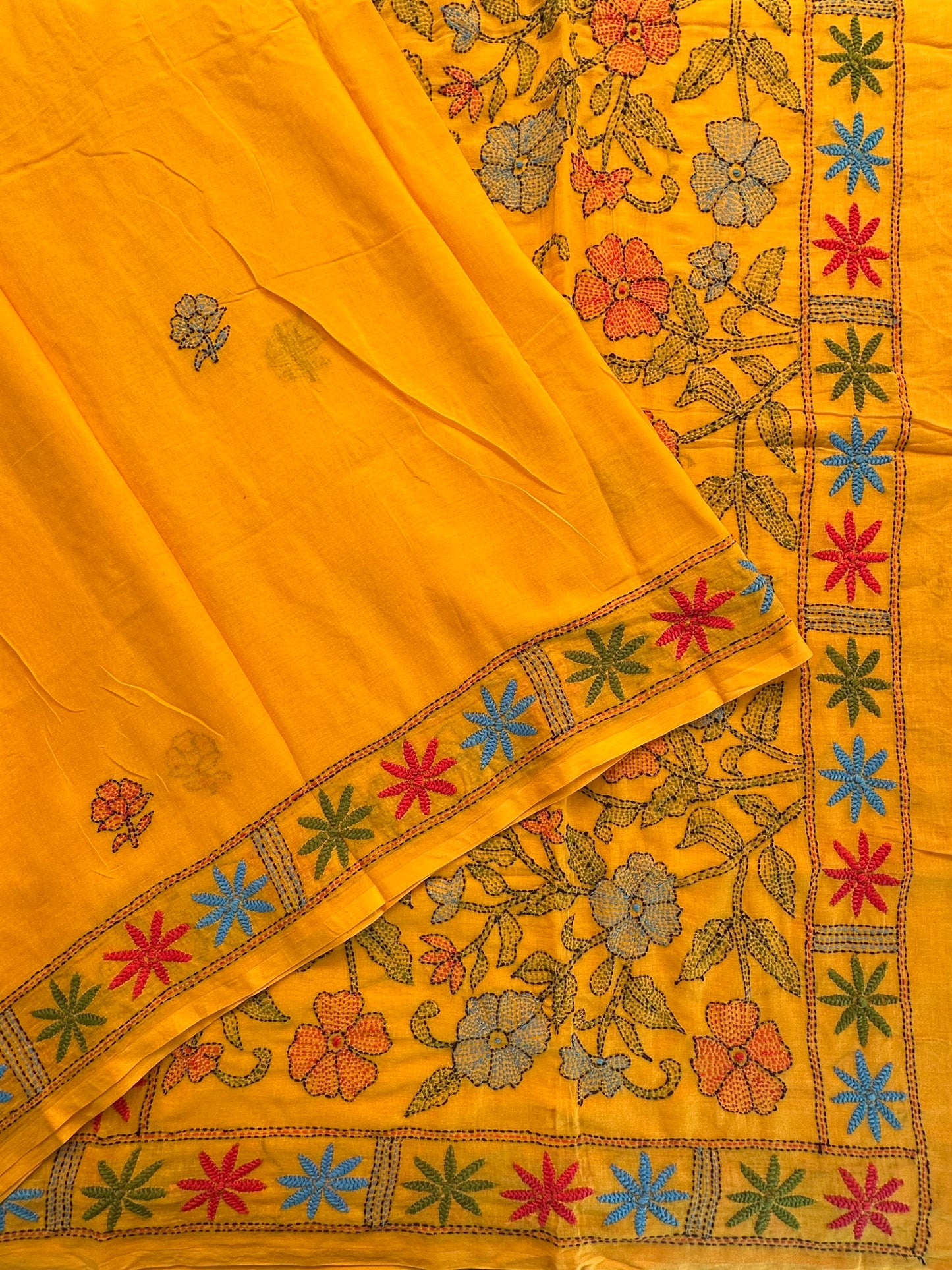 Kaantha Embroidery Cotton Saree