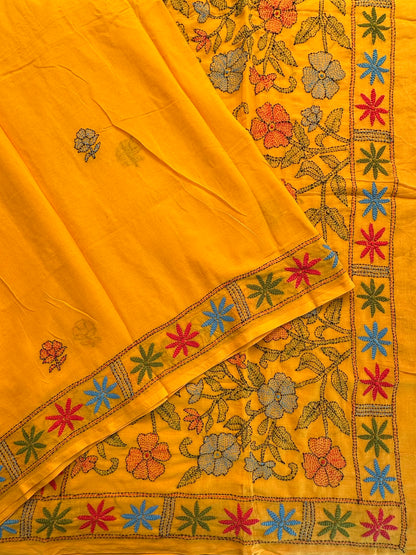 Kaantha Embroidery Cotton Saree