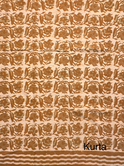 Mustard Sand Pure Cotton Suit