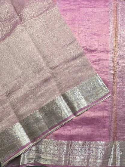 Mauve Crush Pure Tissue Saree