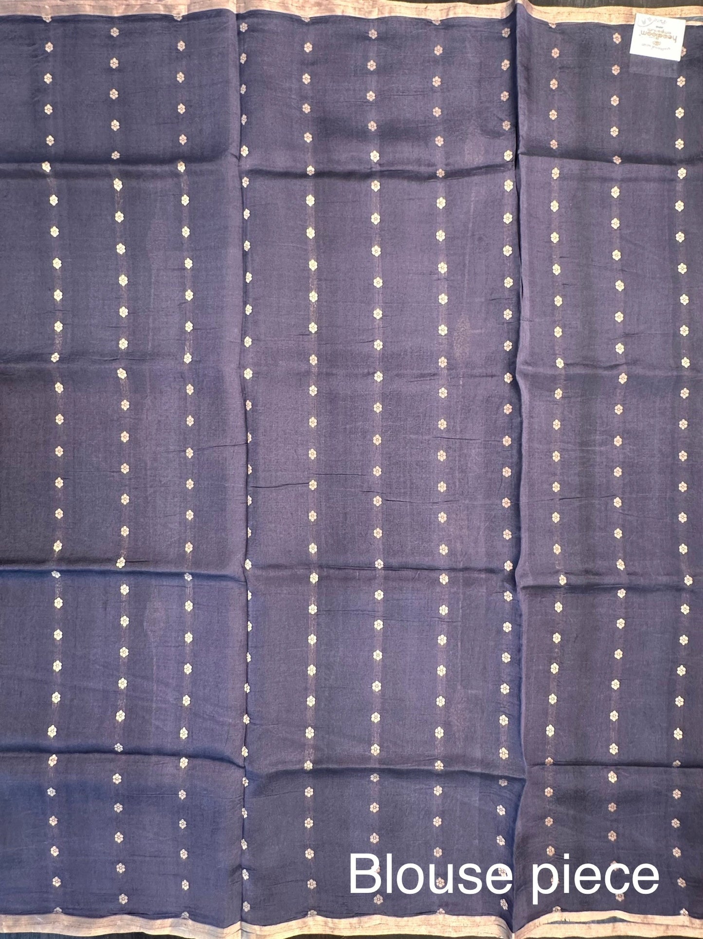 Royal Blue-Navy-Black Vedika Banarasi Pure Silk Saree