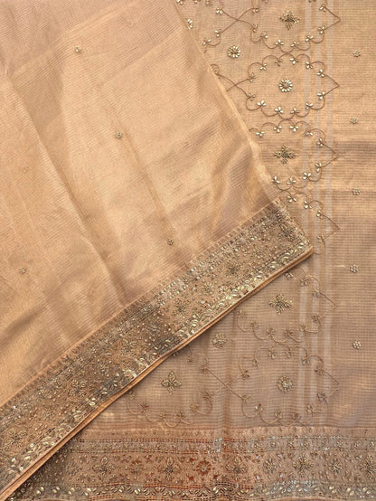 Golden Zardozi Kota Silk Saree