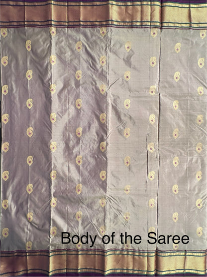 Mauve-Purple Paithini Silk Saree