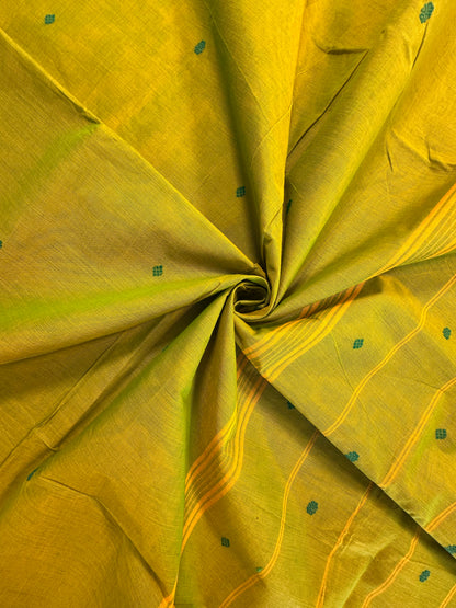 Parrot Green Naryapet Cotton Saree