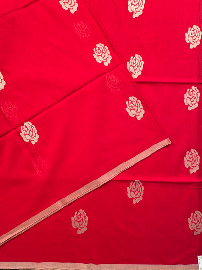Red Bengal Pure Cotton Saree