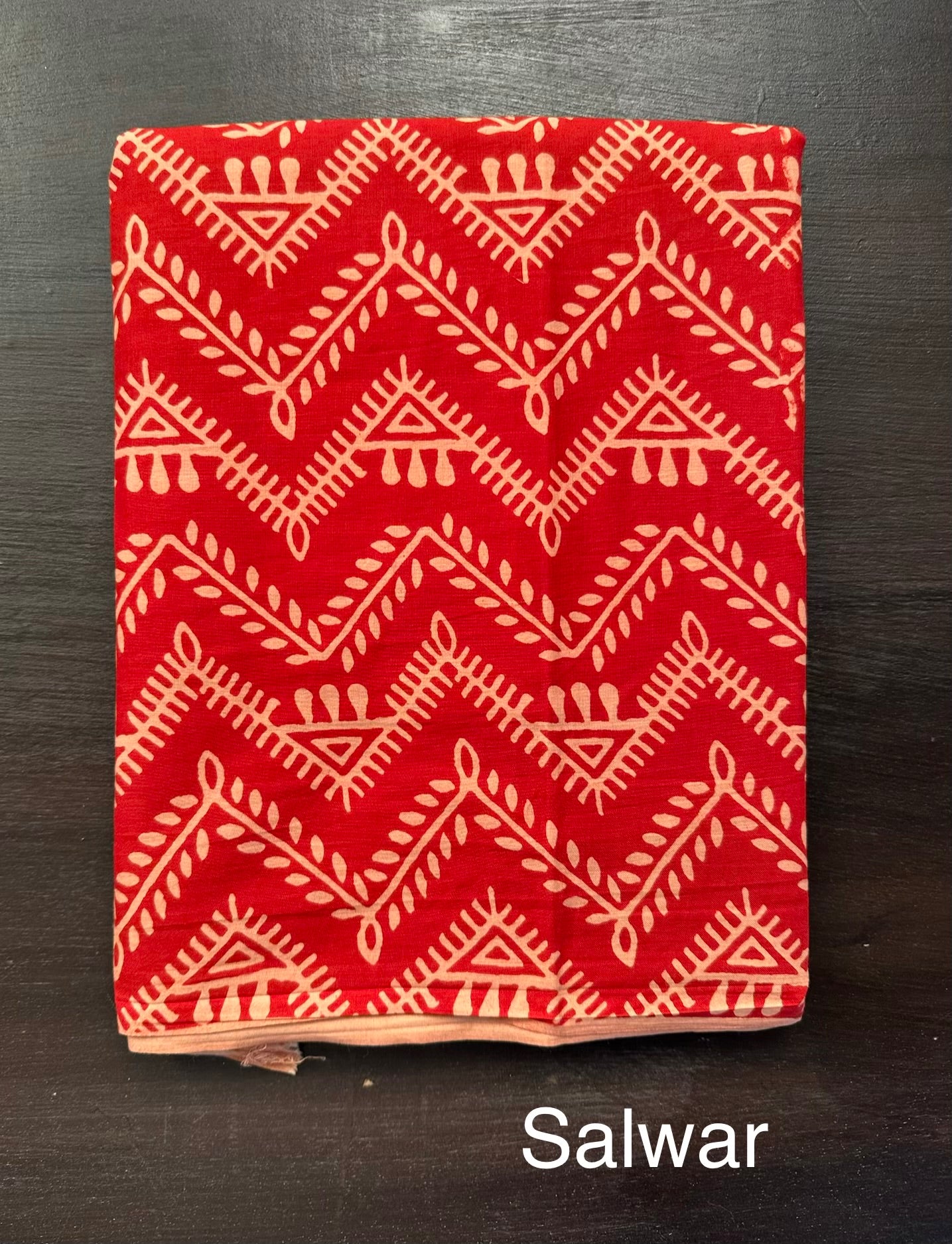 Black Printed Cotton 3-Piece Suit